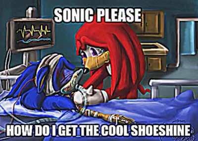 TODAY KNUCKLES WILL BE GETTING THE COOL SHOESHINE