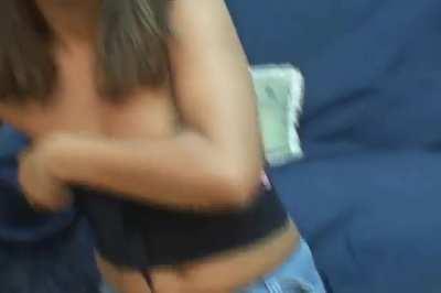 My fave Brazilian girl, so tan and blonde all over. Erotic belly punching PART 1