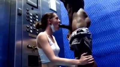 almost caught in the elevator