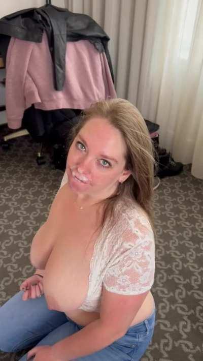 Love the feel of a new man’s cum on my face!
