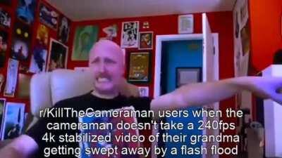 I don't care about your grandma you suck at camerawork