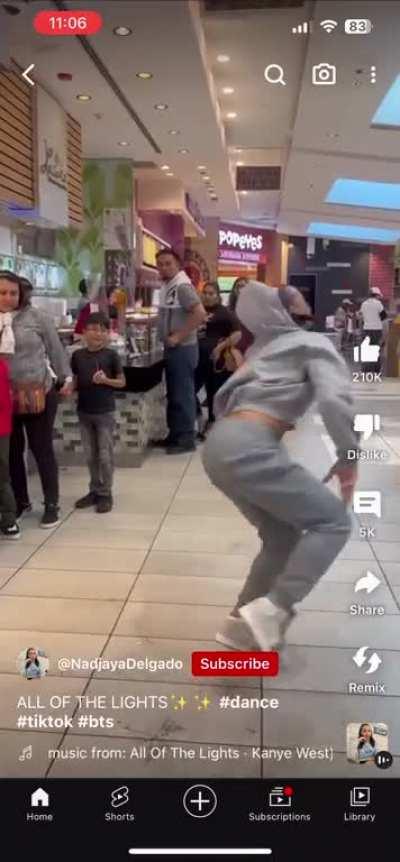 Hey kid watch out while I block the public area for my stupid Tik Tok dance