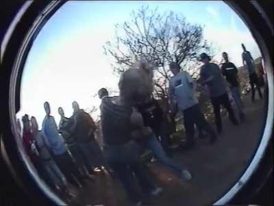 Girls fighting on the dirt