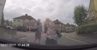 Trying to pull an insurance scam but they were being filmed