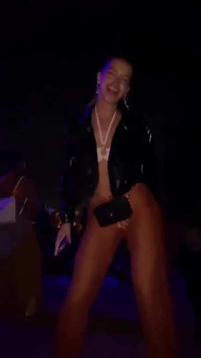 White bikini Coachella