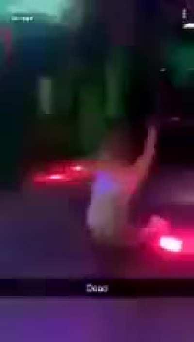 Reverse scorpion on the dance floor