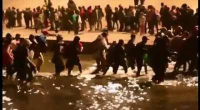 Entering the United States at the El Paso, Texas border
