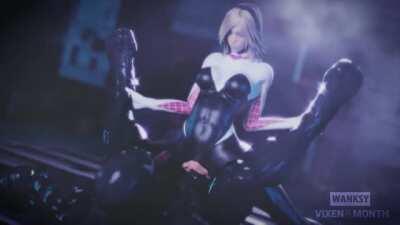 Venom Caught By Gwen Stacy (Wanksy) [Marvel]