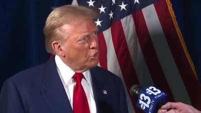 Reporter: If there is a tax on golf membership, you at your resorts pass those along to your members right? Trump: No, not really, it is not going to have inflationary — if anything, it is going to go the opposite because we are going to use it to pay dow