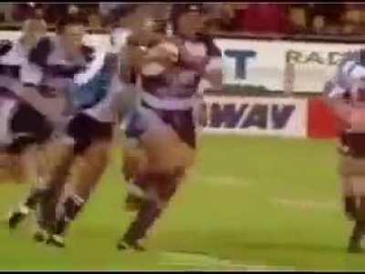 Imagine this guy running towards you