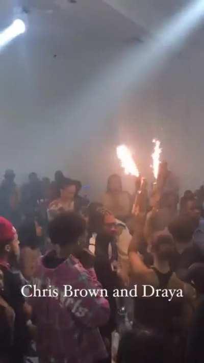 Draya & Chris brown have a talk at the night out party, Wat happened next after the party 🤔