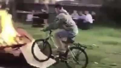 And it burns, burns, burns