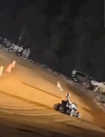 I think he's had too much grass.