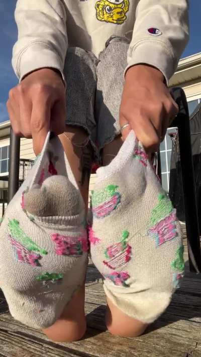 Post walk sock strip