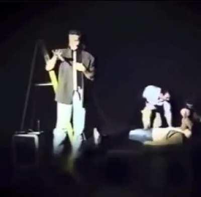 Moronic self-help guru betrays a trust fall to make a point