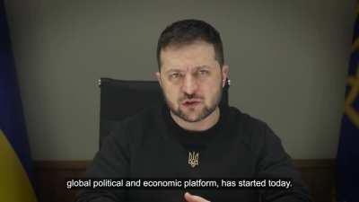 President Zelensky's Latest Address. 17/01/23. Duration 3m56. English Subtitles.