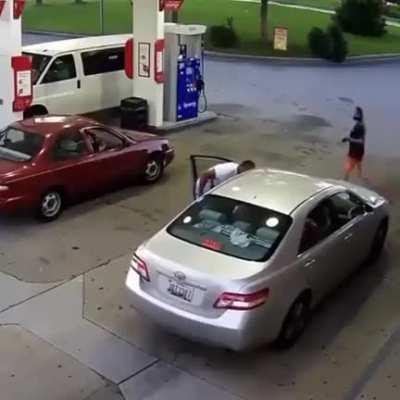 Woman Shoots Man at Gas Station After He Opens Her Car Door And Assaults Her