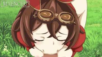 Amber’s succulent blowjob