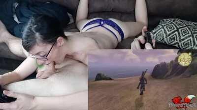 OC: Love to use his dick to focus when I game!