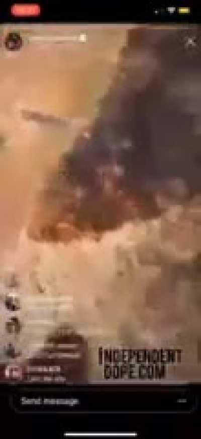 When dumbasses livestream...and they have lighters!