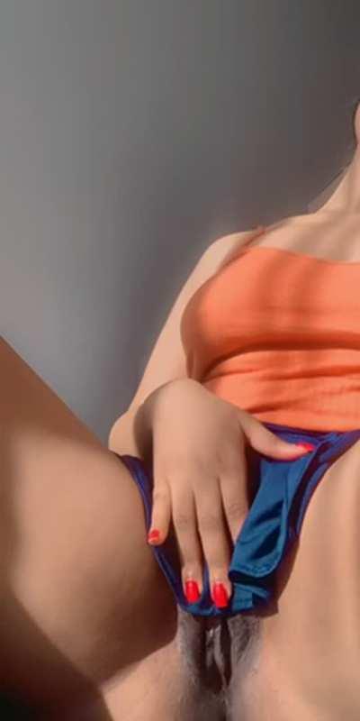 Can I give you a taste of my dark pussy lips?