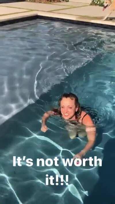 In the pool