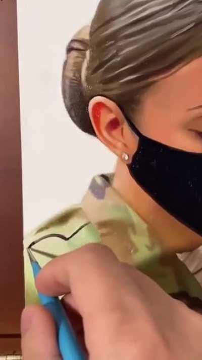 He Painted a co passenger in a Subway