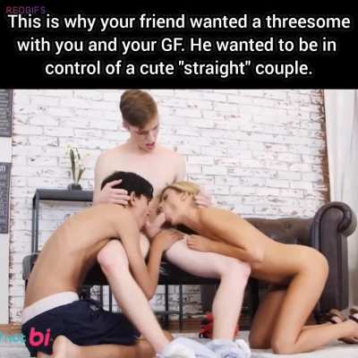 Threesome with the Best Friend (Bi Twink Porn)