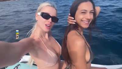 On jet ski with her friend | IG March 2025