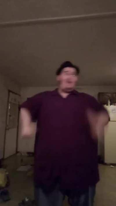 Chad shows off his amazing dance moves.