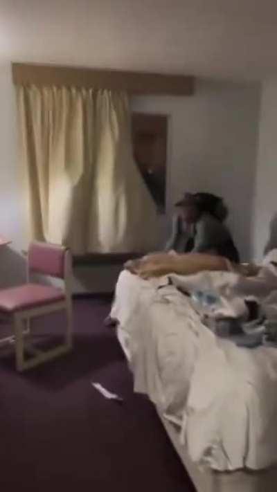 Hotel Room Intruder Smashes Window To Escape