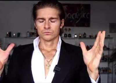 Looking in the mirror after a night of debauchery and sin