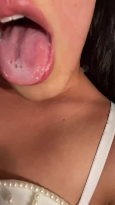 SELF FACIAL CUM🔥💥!! SO DELICIOUS MY OWN MILK 😋🤤