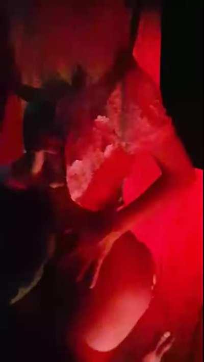 Dancer getting groped by audience