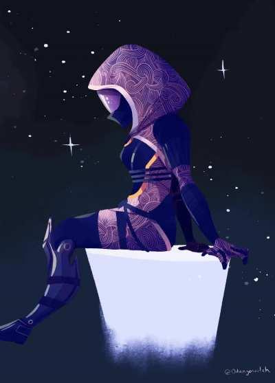 I thought you guys might appreciate this lil Tali gif I made last week!