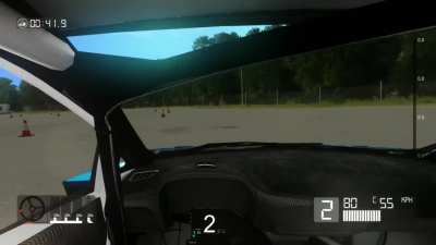 Countersteering behavior in the case of a closed center differential