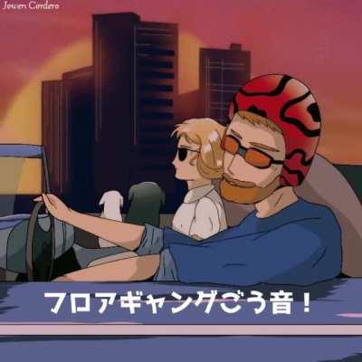 If Felix was in an 80's anime. I made everything, even the background!!!