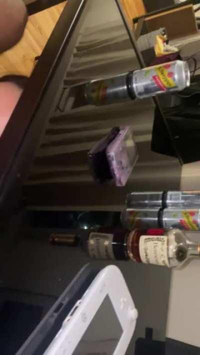 My husband watched while I sucked my bull’s monster cock