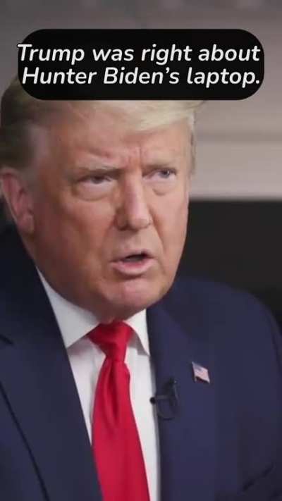 Trump was right about Hunter Biden’s labtop.