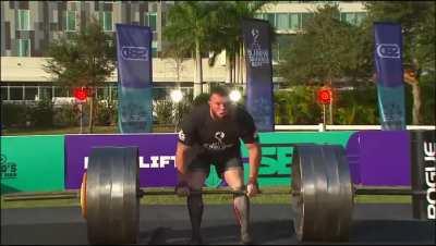 Oleksii Novikov Deadlifting A World Record 1185 lbs On His Way To Winning The World's Strongest Man 2020 In Bradenton Florida Last November. He is just 24 here as well!