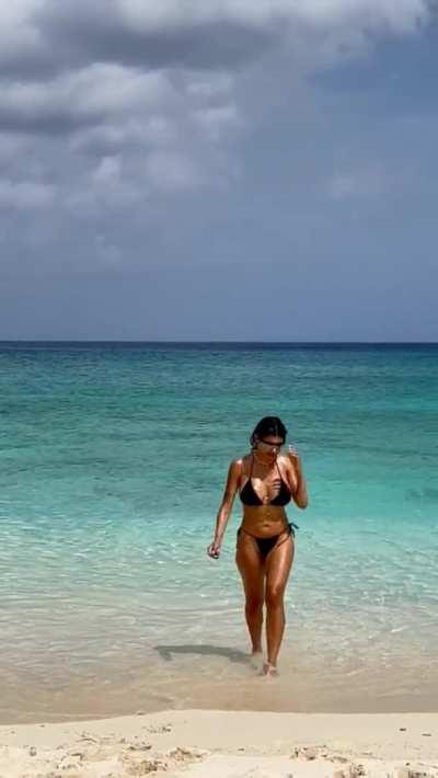 Coming out of the water