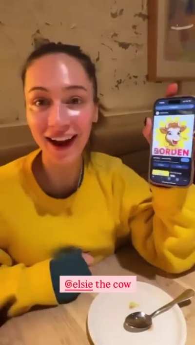 Elsie “the cow” at Oxomoco | IG February 2025