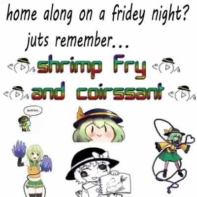 haha koishi fried shrimp wholesome