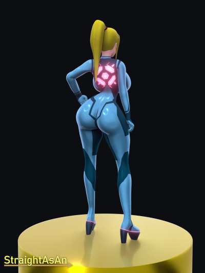 Stylized Samus model (StraightAsAn)