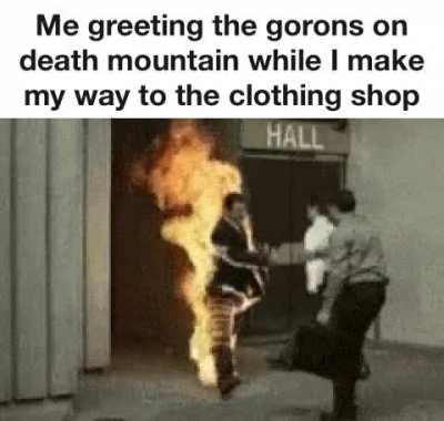 Good thing I discovered that lady who sells fireproof potions on my second playthrough