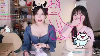 The girl on the left.