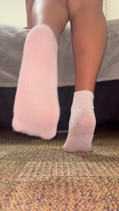 see thru white socks 😋🤍