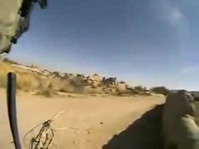 US Army patrol is ambushed while crossing a bridge in the Panjwai district of Khandahar, Afghanistan