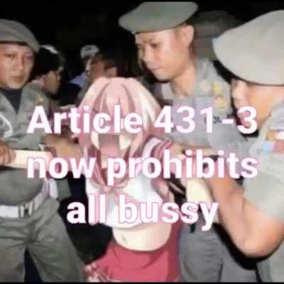 -screams as pyro is dragged away-