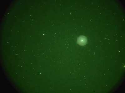 Birds, satellites, plane and UFO that changes direction